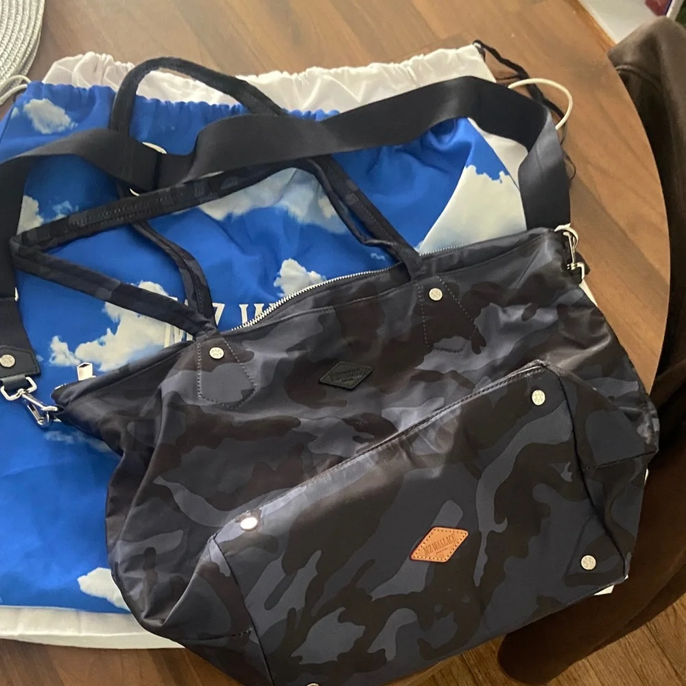 MZ Wallace soho Navy Camouflage Tote - Picture 1 of 11